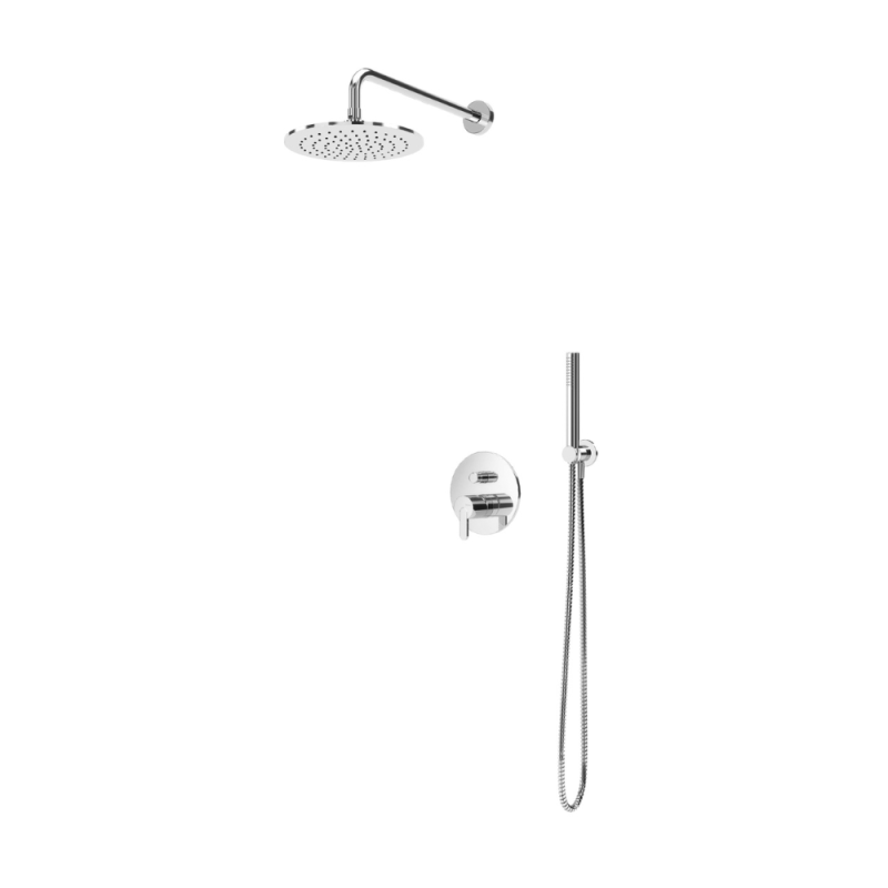 Sistema de Ducha BRUMA empotrado LEAF, ducha ABS D230