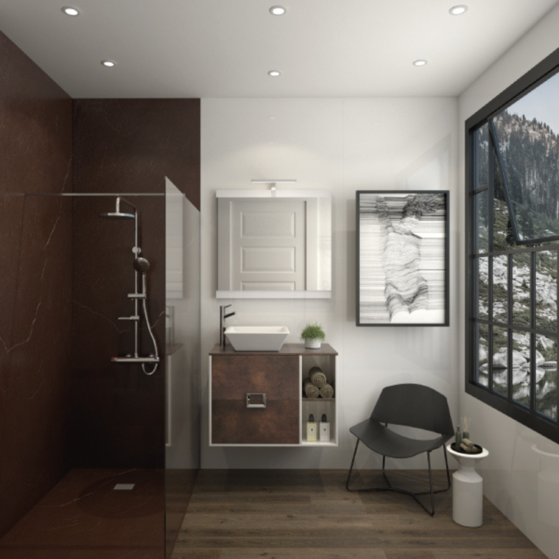 Móvel com lavatório SINES 80 Virgínia/Cobre