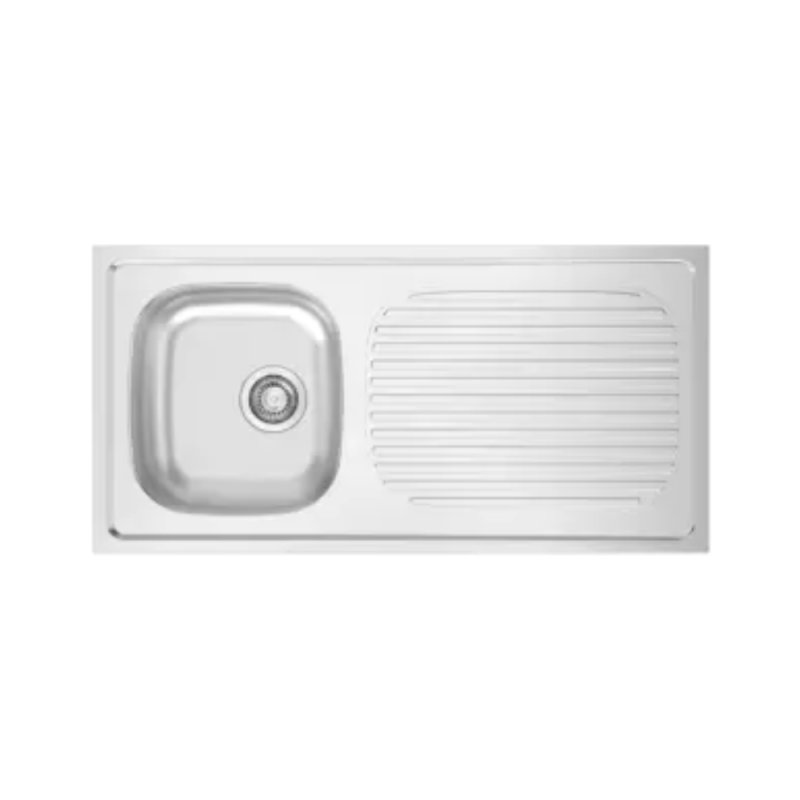 Lavabo INOX Pousar N/P 100x60 (1C1E-sin válvula)