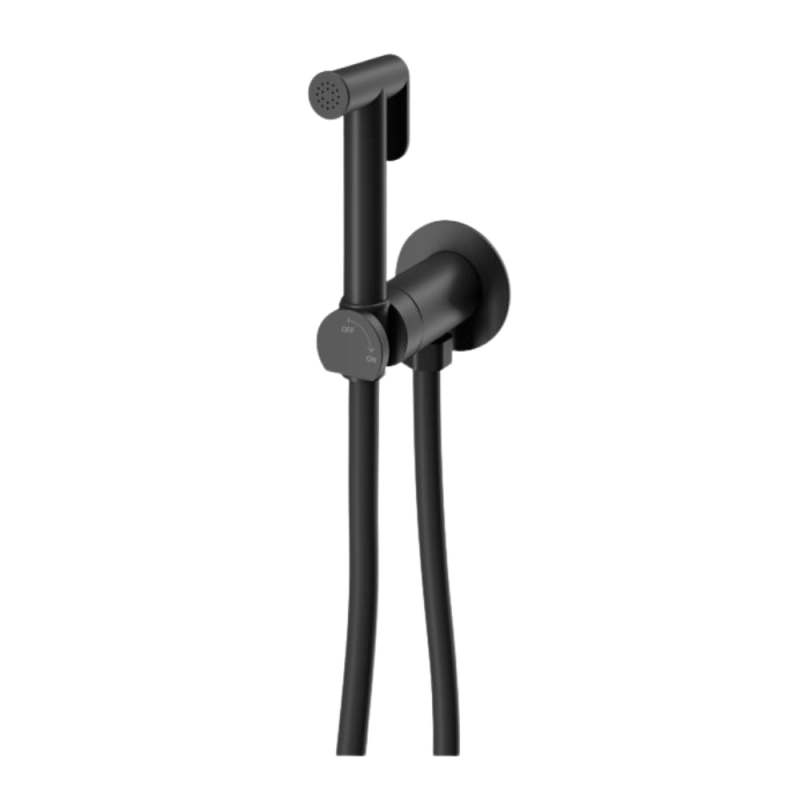 Bidet Mixer WC BRUMA LEAF (145 110 3NS) - brass shower