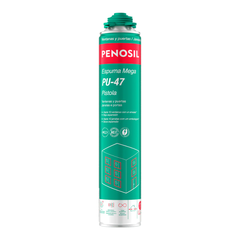 Espuma de Poliuretano de Alto Rendimiento PENOSIL PU-47 MEGA 750ml (uso pistola)