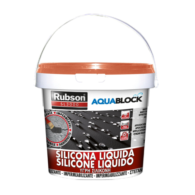 Silicona Líquida RUBSON TEJA AQUABLOCK 25Kg