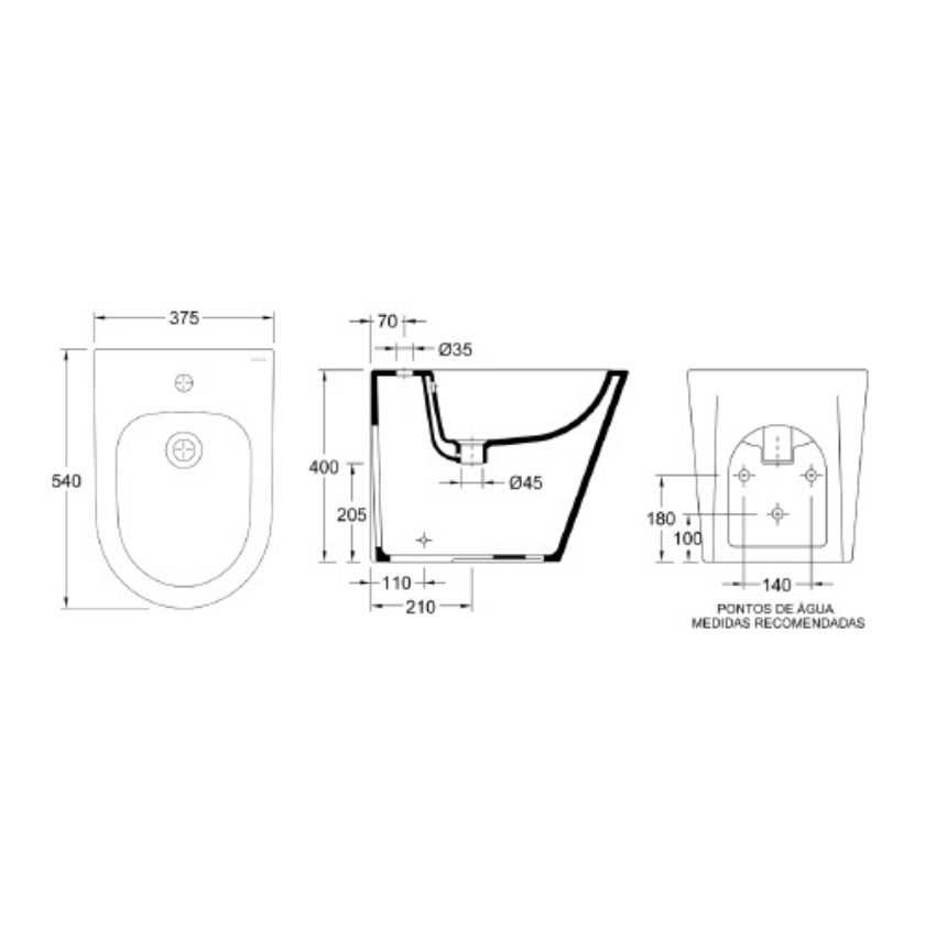 Bidé Valadares Gaia - 56411002K