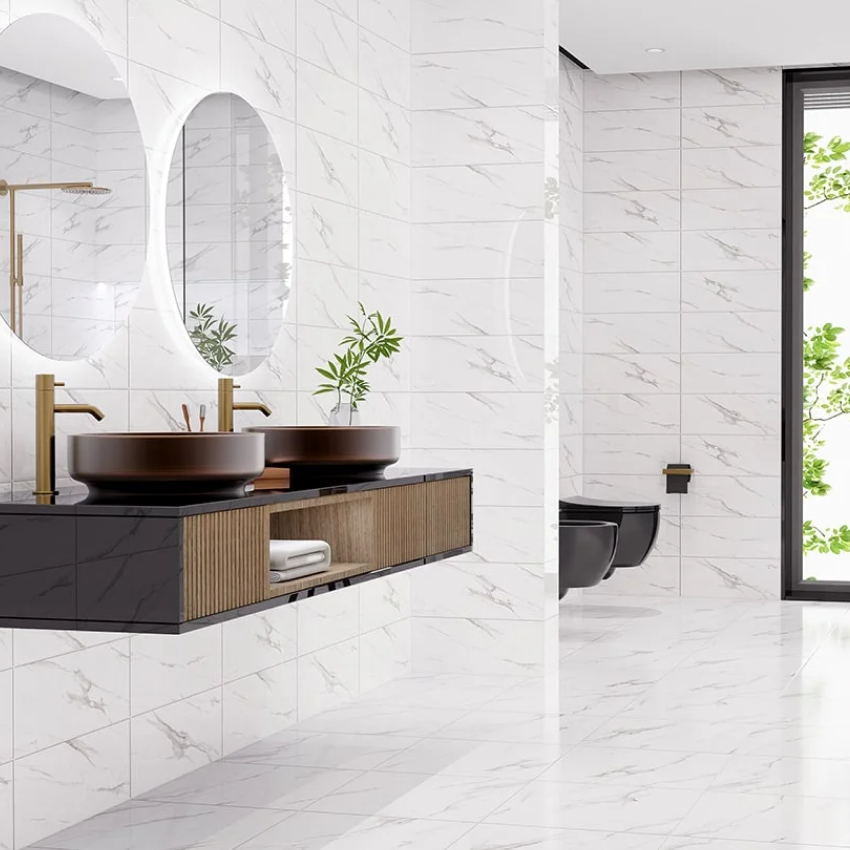 Pavimento Cerâmico 33.5x33.5 Certeca Statuario Semi-brilho