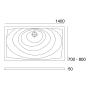 Base de Duche 140x70 Valadares Luca - 78671002