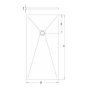 Base de Duche 120x80 Restone Stone