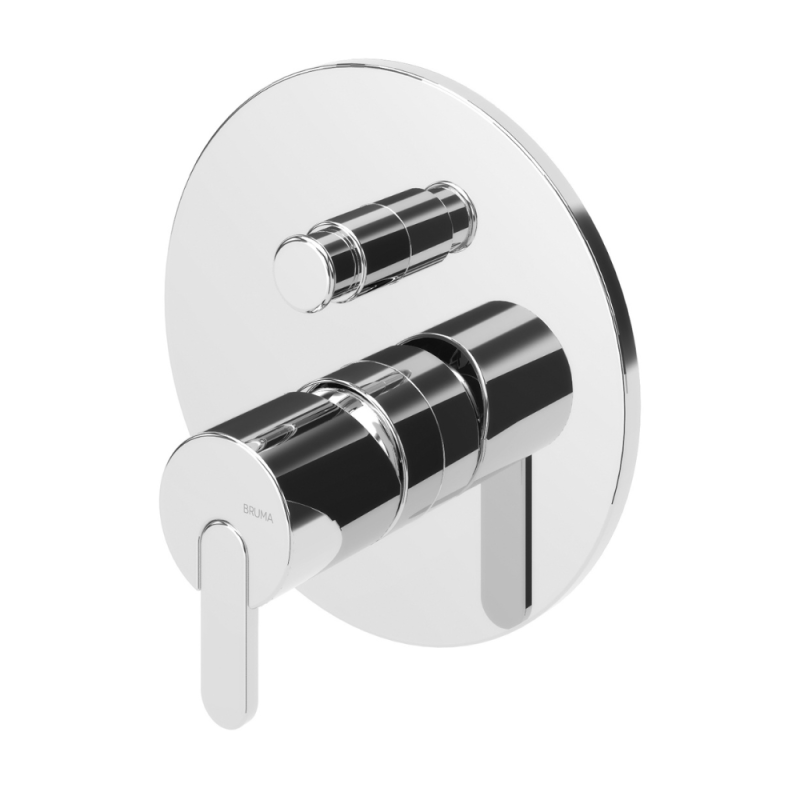 Monocomando embutido com 2 saídas Bruma Leaf - 167 130 1CR