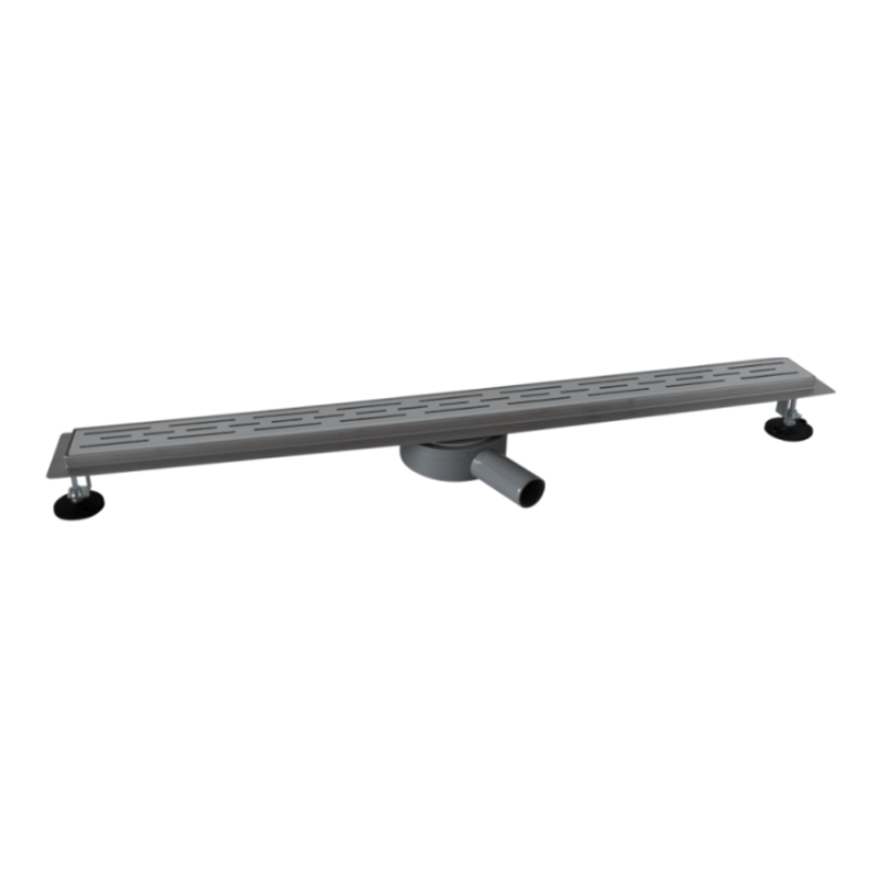 Sifão de Duche Italiano Aço Inoxidável 300x65 mm - Grelha Perfurada