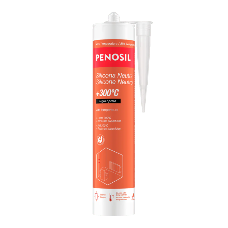 Silicone Alta Temperatura Neutro PENOSIL 9069 NEGR