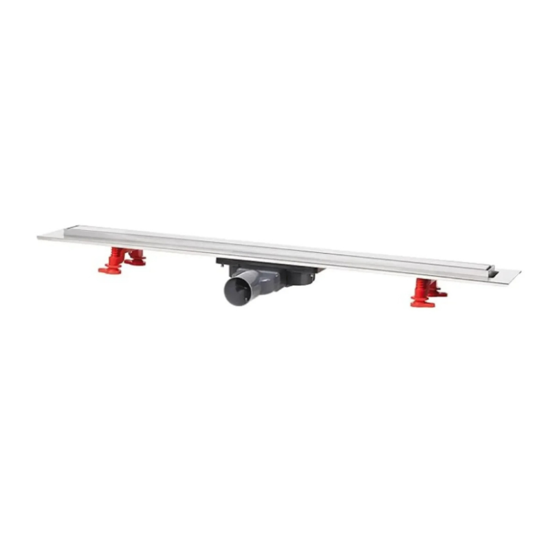 Sifão de Duche Italiano Aço Inoxidável 700x40 mm Wirquin Venisio Slim 700