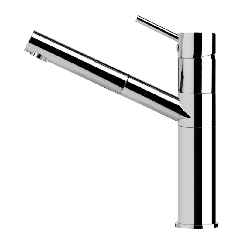 Monocomando de lava loiça, bica giratória, chuveiro extraível Bruma Ginger - 107 054 1CR