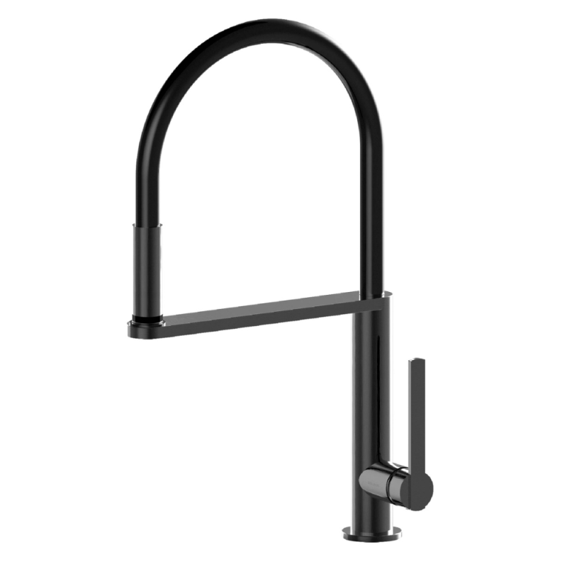 Monocomando de lava loiça, bica giratória em gel, chuveiro extensível Bruma Mentha - 122 700 0GM