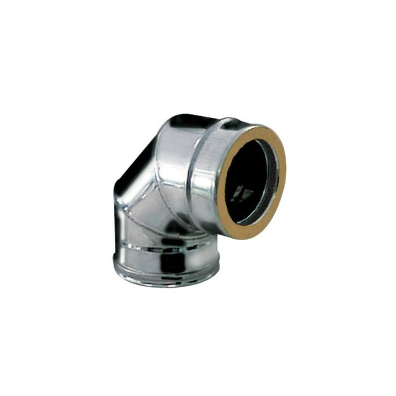 Curva de Aço Inox 87º Dupla Parede