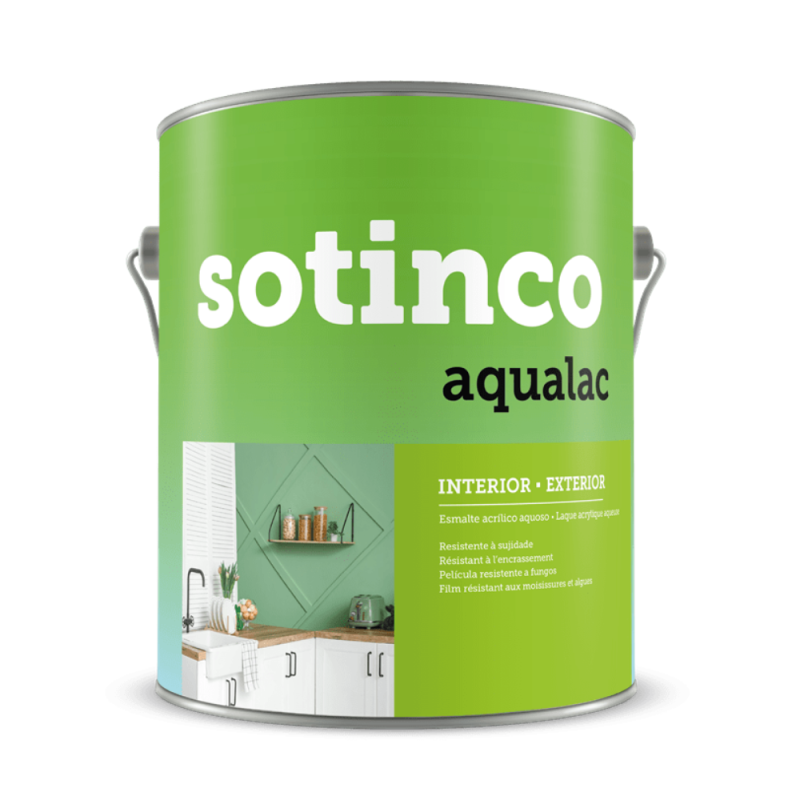 Esmalte AQUALAC SOTINCO Brilhante 4L (Branco)