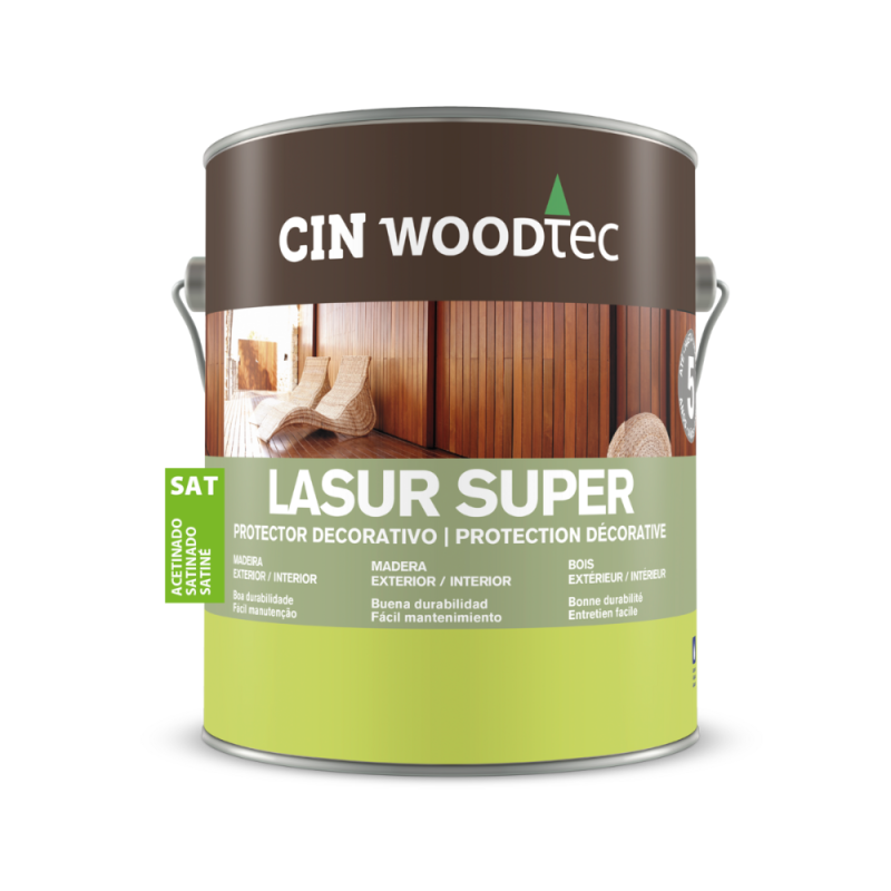 Verniz CIN Woodtec Lasur Super Satinado 0,75L