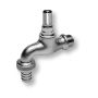 Garden Tap with Chrome Junction (Brass Key) - 1/2 