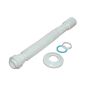Extensible Tube (800mm) Smooth/Conical Seal White (Siphon)