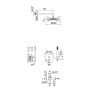 Sistema embutido de duche com chuveiro de parede Ø250 mm e kit de chuveiro mão Bruma X-Alpha - 186 762 1IS