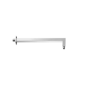 Square chrome shower arm 350mm