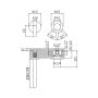 Bruma Wall-Mounted Faucet LUSITANO (170mm Spout)