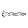 Flat Head Screw PZD Stainless Steel A2 - 4.5x60