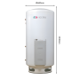 Electric Water Heater VIDEIRA Euro92 stainless steel 2205 200L V.S.
