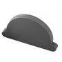 Simple PVC Circular Gutter Cap D33 Gray RAL 7037