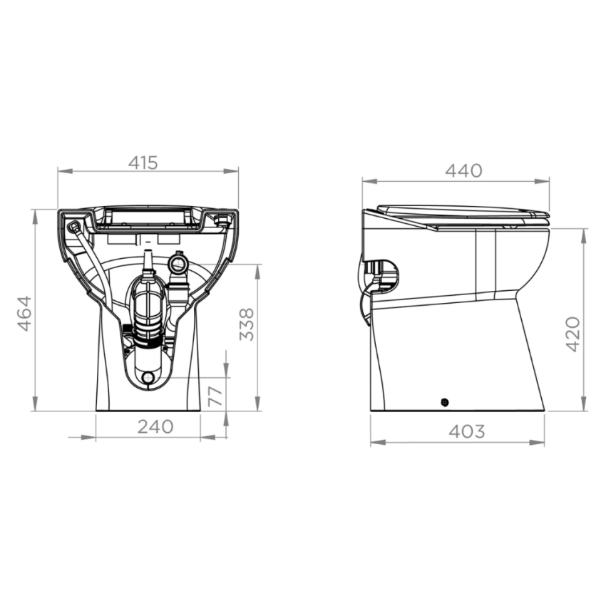 Sanita com Triturador SFA Sanicompact C43 - 0100804