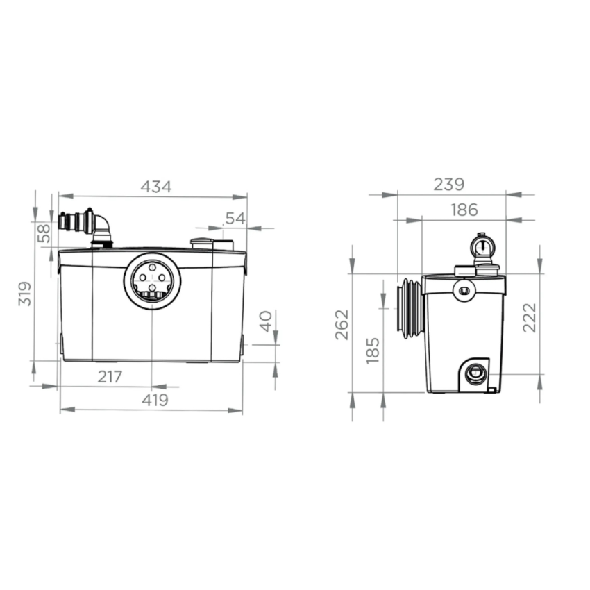 Triturador Sanitário SFA Sanipro - 0100900
