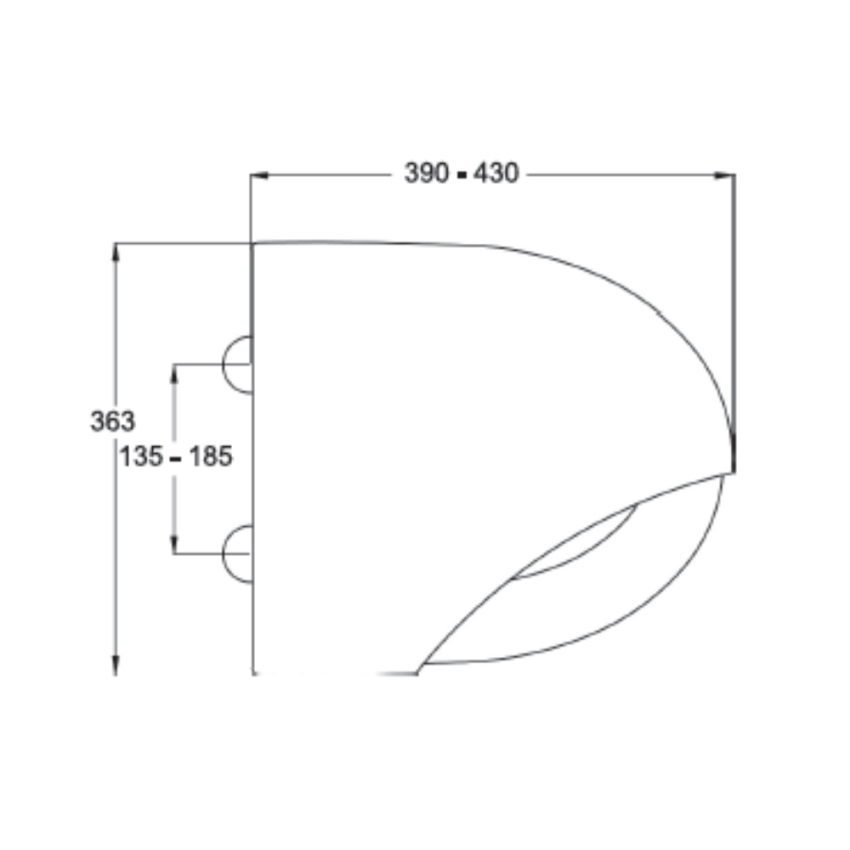 Tampa de Sanita Termoduro POP branco