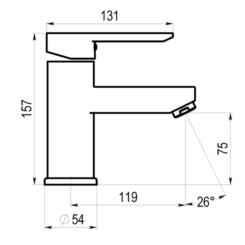Monocomando GALINDO lavabo KARIM DUE