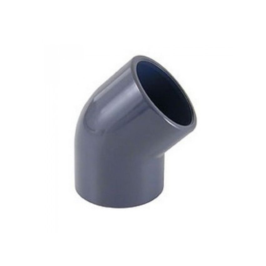 PVC Elbow 45º (collar)
