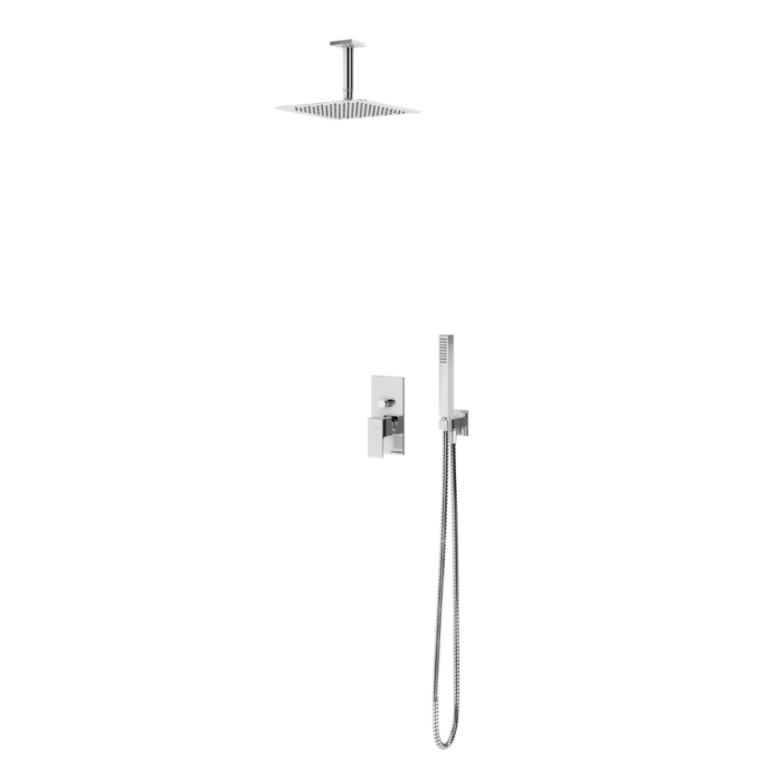 BRUMA built-in shower system LINEA, stainless steel shower 250x250 (182 565 1CR