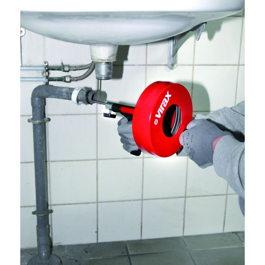 Desentupidor VIRAX Manual 7,5m/6,4mm