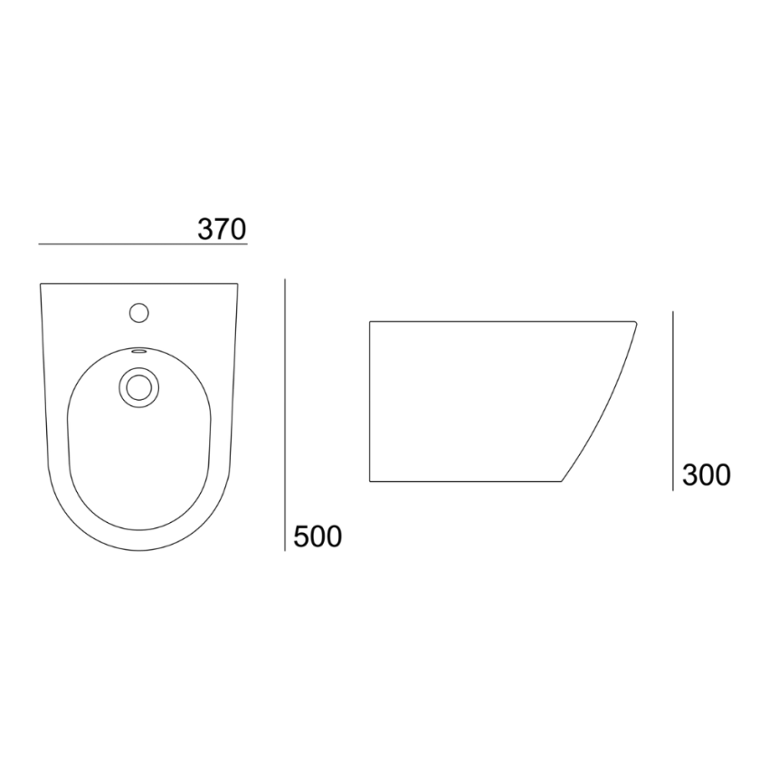 Wall-Hung Bidet VALADARES TWO