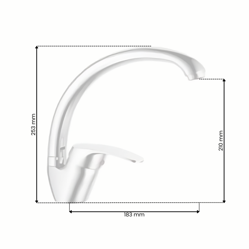 Monocomando de Banca Bica Alta ZEUS