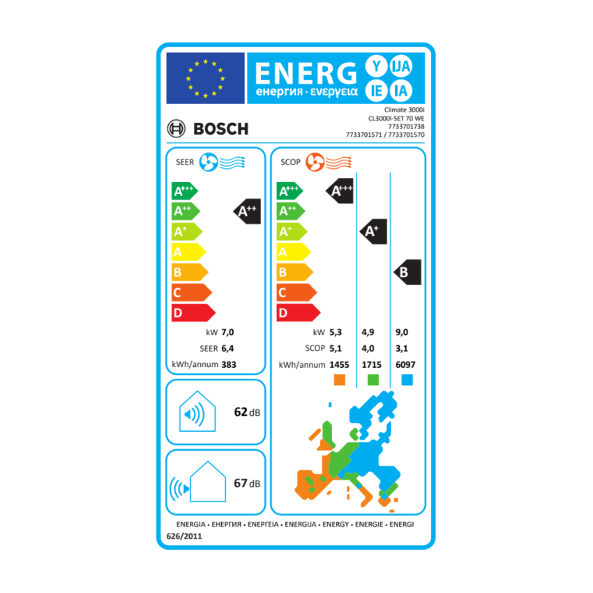 Ar Condicionado BOSCH CL3000i-SET 70 WE
