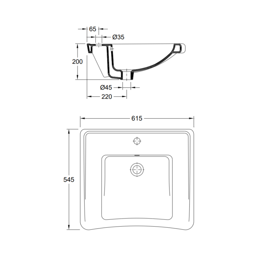 Lavatório Valadares Gaia PMR - 78781002C