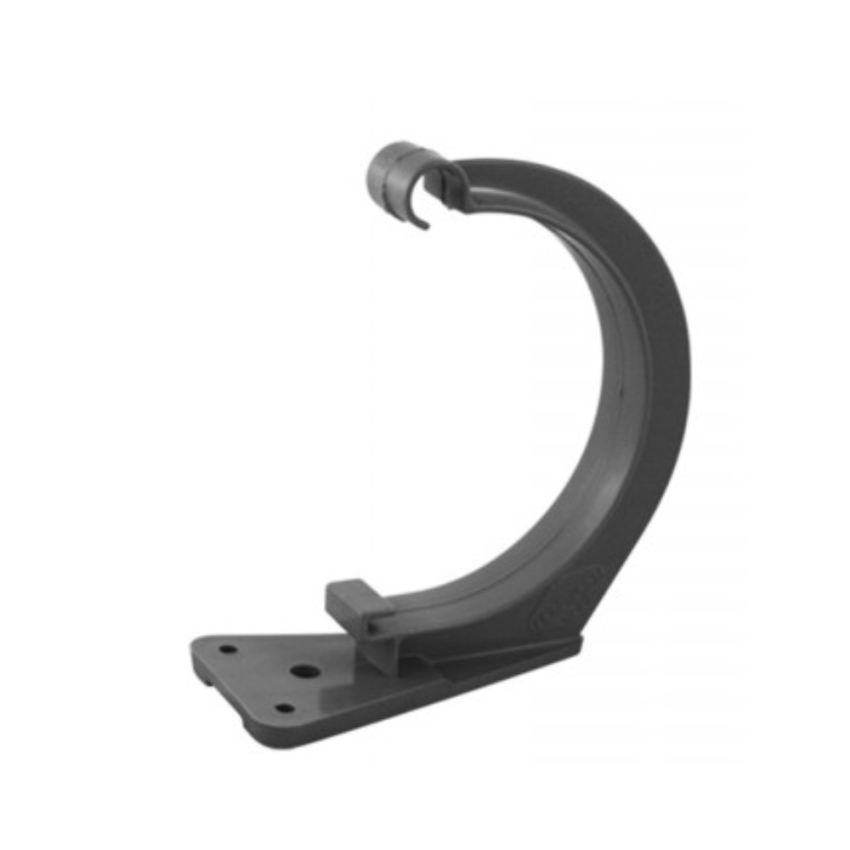 PVC Circular Clamp D33 Gray RAL 7037