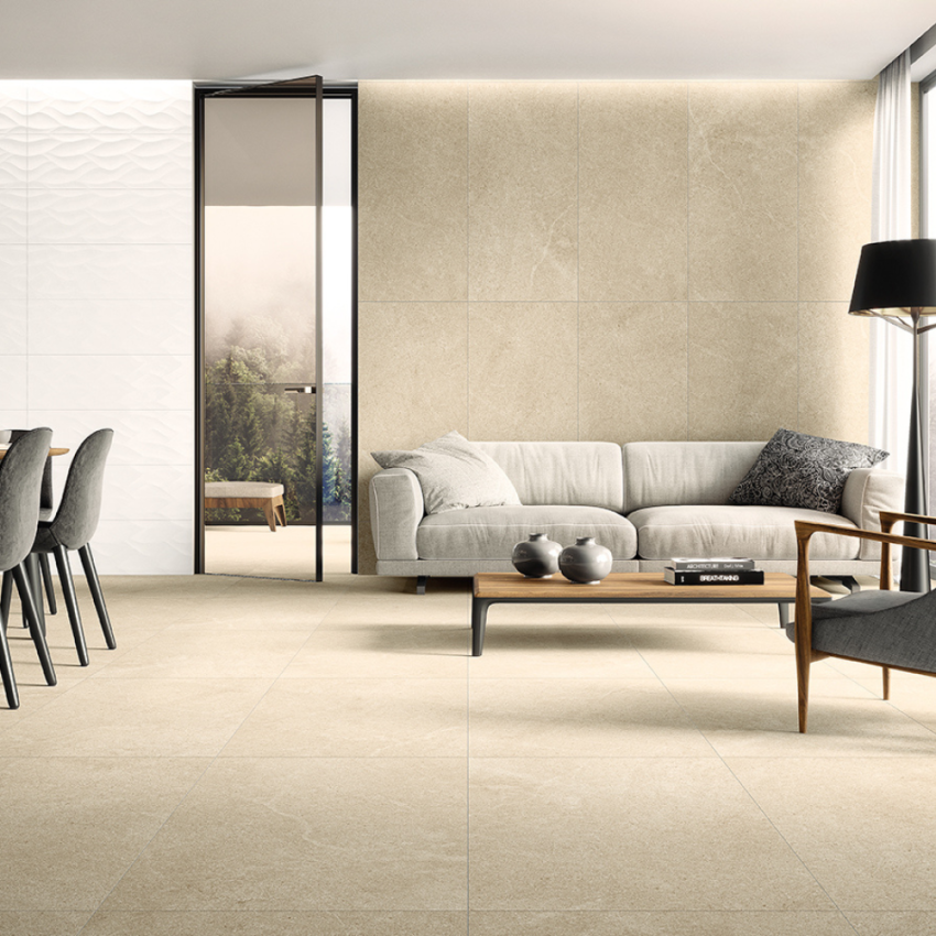 Pavimento Cerâmico 45x45 RECER Alliance Dark Beige Natural