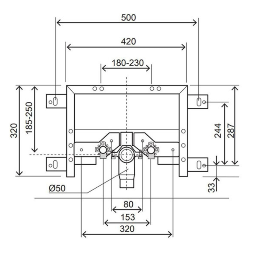 Estructura Bidé OLI SIMFLEX S/Pactores