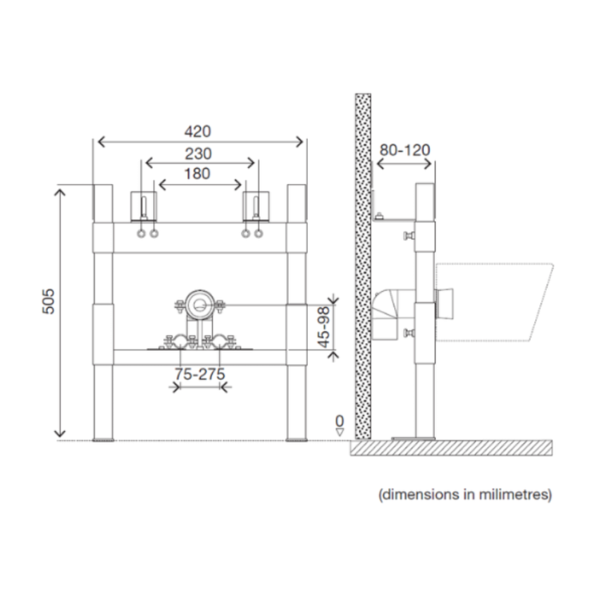 Estructura Bidé OLI SANITARBLOCK (008908)