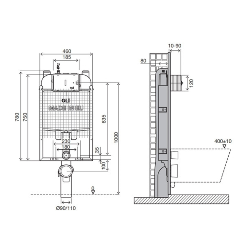 Estructura Sanitaria OLI74 PLUS SIMFLEX