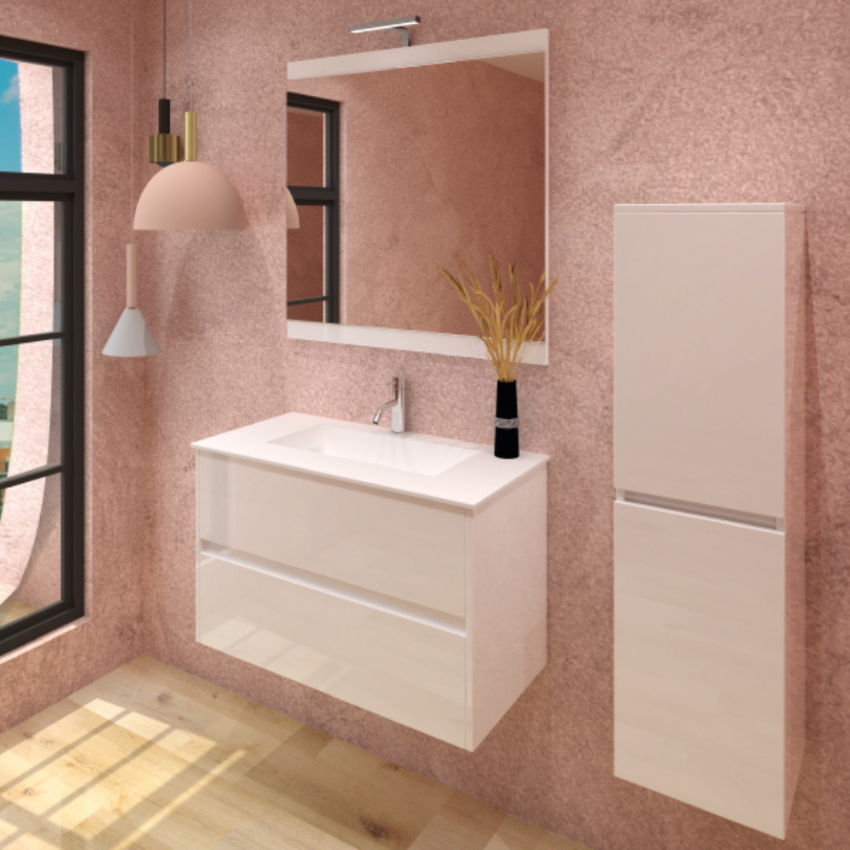 Móvel com lavatório CRETA 60 Branco