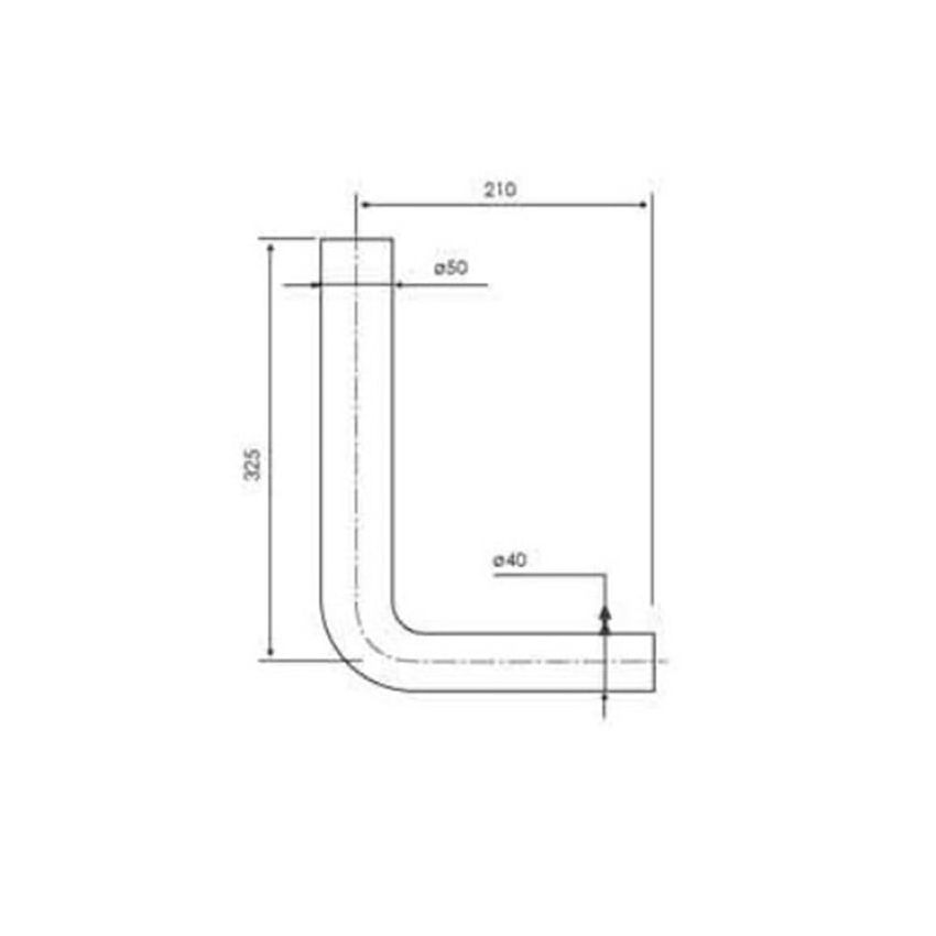 Tubo de Descarga OLI Branco D32 (50x40)