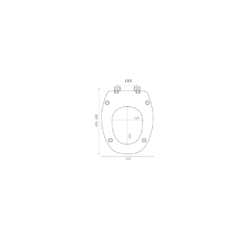 Sanitary Top MDF MONTE BIANCO white