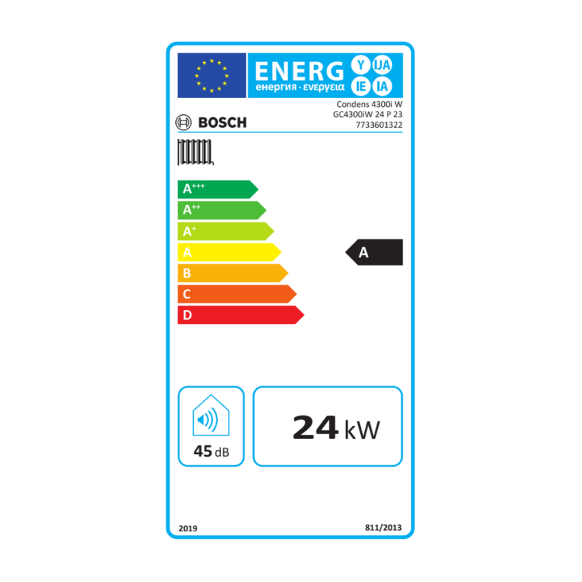 Caldeira de Condensação a Gás Natural BOSCH GC4300iW 24 P 23