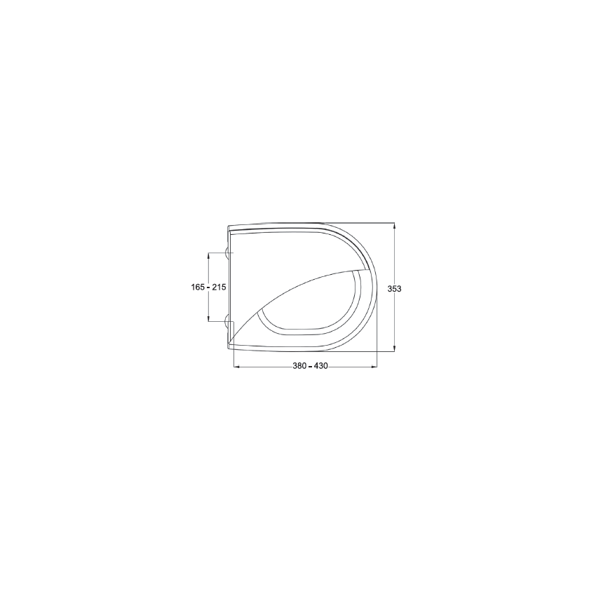 Toilet Seat Thermoset RUBI White (Estaco)