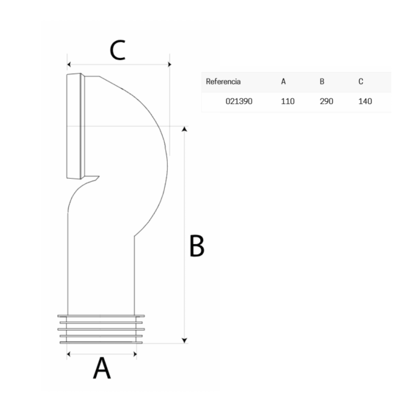 Curva Sanita JIMTEN S-486 PP D110 (90mm)