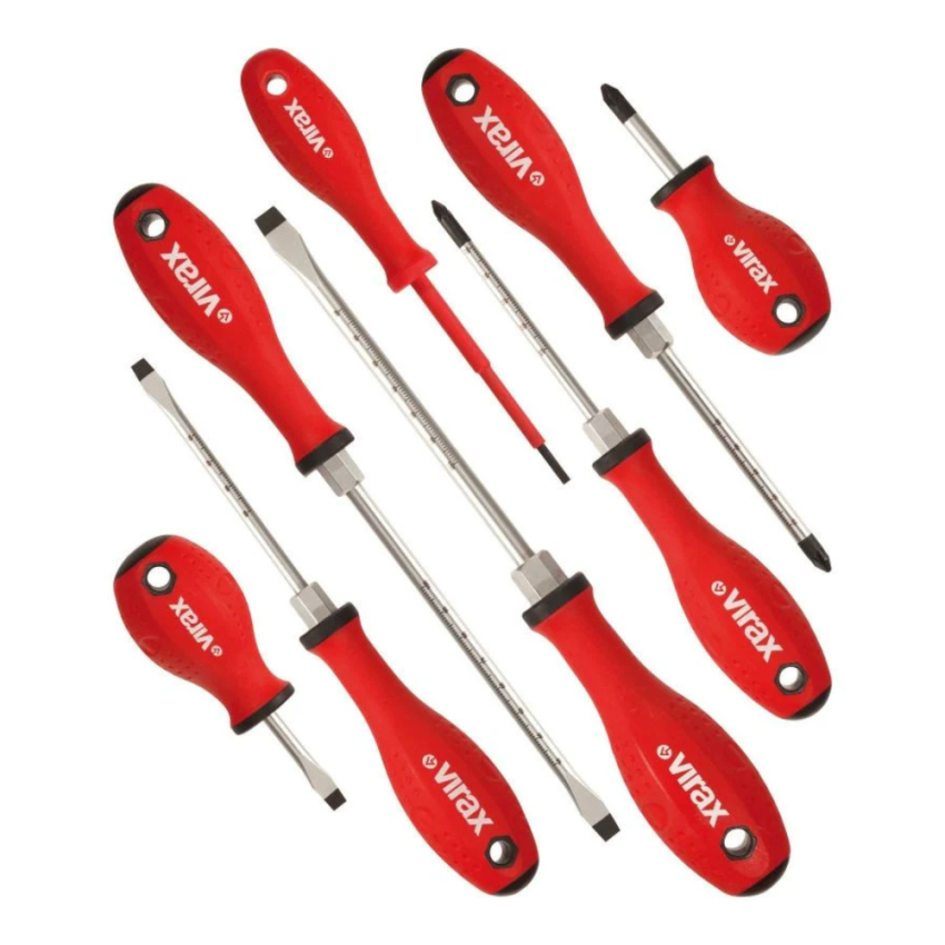 Set of 8 Magnetic Wrenches VIRAX (case)